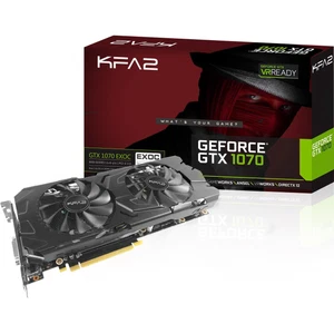 8192MB KFA2 GeForce GTX 1070 EX OC Edition Aktiv PCIe 3.0 x16 (Retail) - Bild 1 von 1