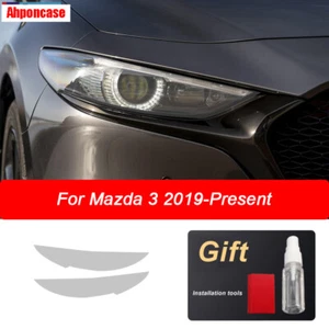 Headlight Tint Wrap Vinyl Transparent Precut Film Sticker For Mazda 3 2019-2022 - Imagen 1 de 9