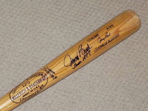 Johnny Bench H&B Game Used Signed Bat Cincinnati Reds HOF PSA GU 7 Cover