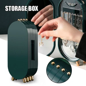 Folding Earring Necklace Display Holder Stand Jewellery Organiser Storage Box - Picture 1 of 19