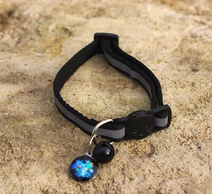 SHUNGITE Cat Collar: Powerful Emf Protection for pets, Detox & Healing benefits - Picture 1 of 6