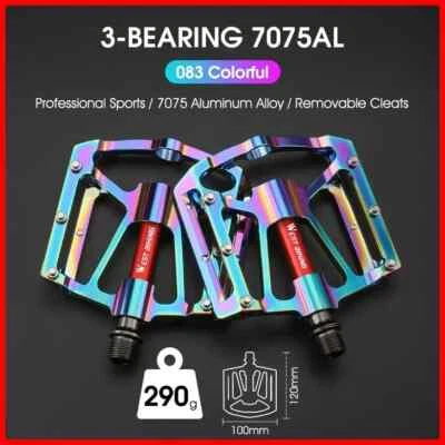 2025 Nuevos pedales de bicicleta MTB ultraligeros CNC aleación de aluminio antideslizantes bicicleta de carretera Foto 1 de 4