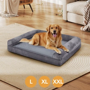 Extra Large Dog Sofa Bed Orthopedic Memory Foam Waterproof & Warm Doggy Beds - Picture 1 of 18