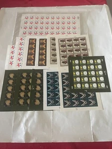 Lot Of (13) POSTAGE 1, 2, 3,4,5 & 10 CENT NEW UNC STAMPS - Picture 1 of 1