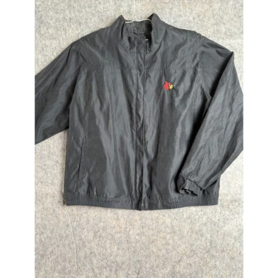Antigua Windbreaker Zip Jacket Women's Size XL Black Polyester Louisville - Image 1 of 4