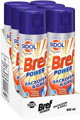 Bref Power Backofen & Grill Reiniger Backofenreiniger Aktivschaum 6 x 500 ml - Bild 1 von 4