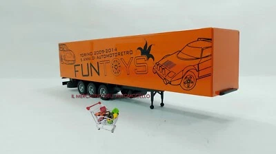 OLD CARS "RIMORCHIO FUNTOYS" ORIGNALE 143,NO IXO,GILA,ELIGOR,LBS,DEA,TECKNO,WSI - Immagine 1 di 2