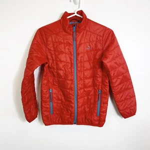 L.L. Bean Primaloft Packaway Jacket Orange Youth Kids Boys Medium 10-12 - Picture 1 of 3