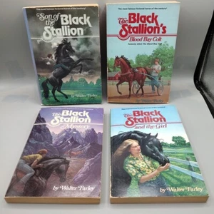The Black Stallion Series Book Walter Farley Lot 4 PB Son Of Satan Returns Filly - Picture 1 of 24
