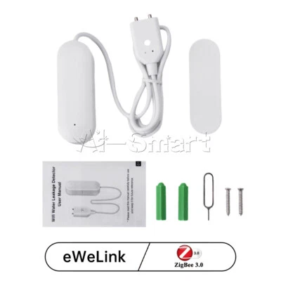 eWeLink zigbee Smart Water Leakage Alarm Overflow Flood Detector Water Level - Image 1 of 4