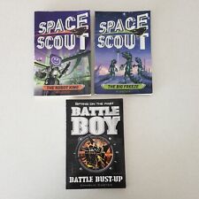 Boys Kids Book Bundle- 1x Battle Boy & 2x Space Scout Books Large Print