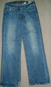 Ezra Fitch Abercrombie Fitch Kids Girls Jeans Sz 10 Low Rise Kids Holes - Picture 1 of 1