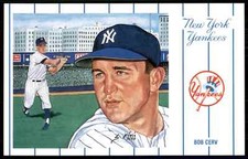 1991 Historic New York Yankees Bob Cerv Postcard #6