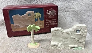 WALL & PALM TREE ACCESSORY SET NATIVITY SCENE pewter precious moments 694630 - Picture 1 of 6