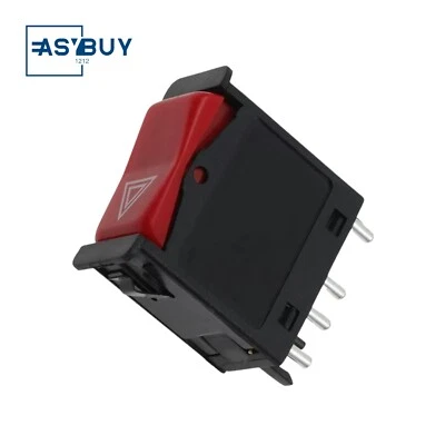 Nuevo interruptor de advertencia de peligro rojo para modelos Mercedes-Benz 1981-1991 Foto 1 de 4