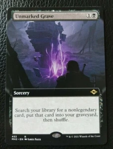 MTG Unmarked Grave Modern Horizons 2 453 Extended Art Nonfoil NM  - Picture 1 of 2
