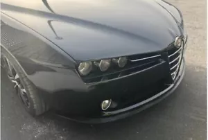 ALFA ROMEO 159 sport LAMA SOTTOPARAURTI ORIGINALE SAMURAI NERO OPACO IN GOMMA - Foto 1 di 1