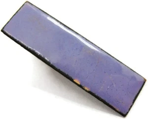 Purple Enamel Copper Neck Tie Clip Clasp - Picture 1 of 9
