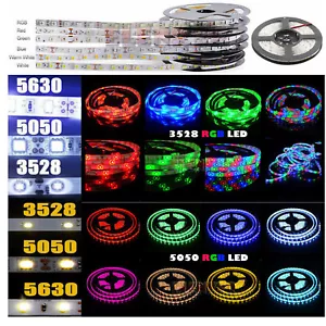 Wholesale LED Strip Lights 3528 5050 5M/10M/15M/20M RGB SMD 12V Roll Waterproof