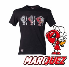 OFFICIAL MERCHANDISE MARC MARQUEZ MENS T-SHIRT #93 EASY GOING BLACK