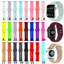 Bracelet silicone pour Apple Watch Series 7 6 5 4 3 2 & SE - 38/40/42/44/41/45mm