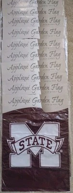 10 banderas de jardín de los Bulldogs del estado de Mississippi con licencia de la NCAA 12,5" X 18" de hoja perenne  Foto 1 de 3
