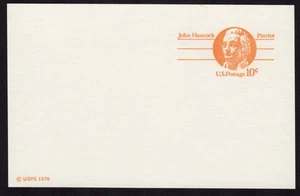 Scott #UX75 John Handcock Patriot Stamped Postal Card - Picture 1 of 1