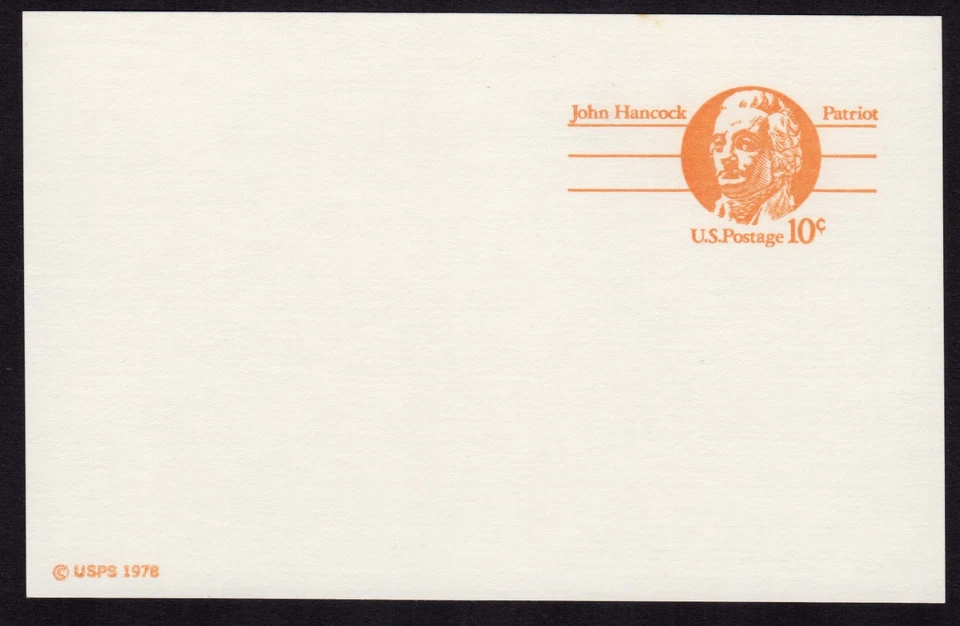 Scott #UX75 John Handcock Patriot Stamped Postal Card - Image 1 of 1