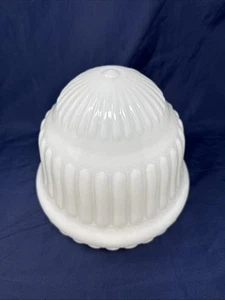 Antiker Milchglas Eichel Deckenlampenschirm 4 1/2" Monteur Viktorianischer Stil WOW - Bild 1 von 23