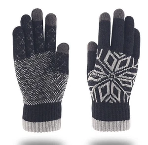 Guantes guantes de lana Thinsulate guantes de punto invierno forro polar! - Imagen 1 de 9