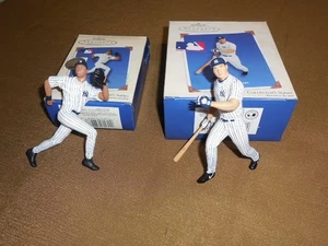 2 HALLMARK KEEPSAKE BASEBALL ORNAMENTS YANKEES DEREK JETER JASON GIAMBI - Picture 1 of 5