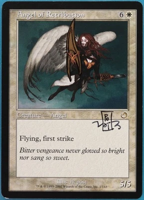 Angel of Retribution Torment NM ARTIST ALTERED SIGNED MTG CARD (415124) ABUGames - Image 1 of 2