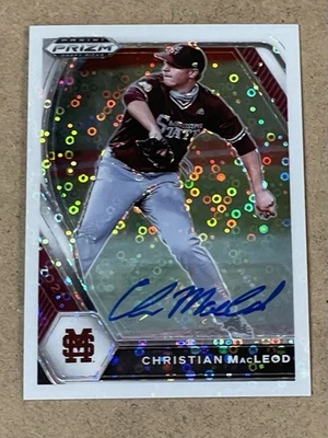 2021 PRIZM DRAFT PICKS WHITE CIRCLES AUTOGRAPH #PDP159 CHRISTIAN MACLEOD #D /50 - Image 1 of 2