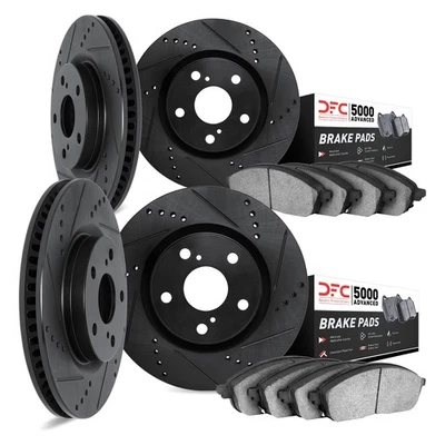 For Porsche 944 83-86 DFC PRO-KIT 5000 Drilled & Slotted Front & Rear Brake Kit - Image 1 of 2