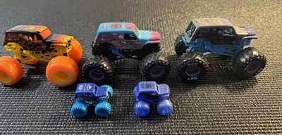Monster Jam Son Ova Digger Lot Of 5 Including Minis Fire And Ice Custom Chase - Image 1 of 4