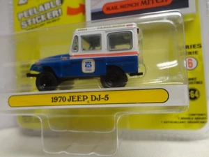 Greenlight 1970 JEEP DJ-5 Blue '70 w/RR GARBAGE PAIL KIDS Mail Munch Mitch - Picture 1 of 3