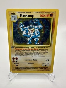 Pokémon Ultra Rare 8/102 Machamp 1st Edition - Picture 1 of 3
