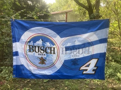 NASCAR Busch Harvick #4 Racing bandera satinada Foto 1 de 4