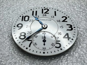 Hamilton 16s 950 992 Dial & Hands DS Railway Orig Early #525 24hr Canadian - Picture 1 of 12