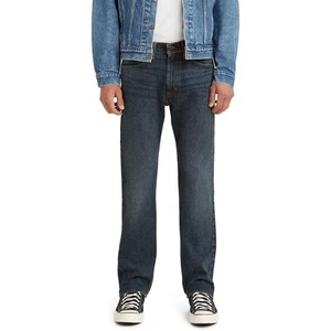 Pantalones de mezclilla Levi's 505 de corte regular para hombre, cebo de manivela Fremont-índigo, 34 W x 30 L-grandes y altos - Imagen 1 de 2