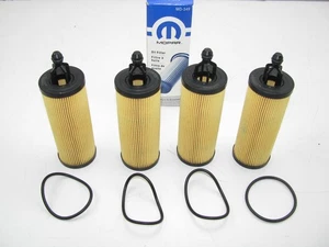 (4) NEW - OEM Mopar 68191349AB Engine Oil Filter - Picture 1 of 3