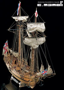 MAMOLI Shooner HALIFAX 1774 Madera Envío Kit Modelo NUEVO SIN USAR Y EN CAJA - Imagen 1 de 1
