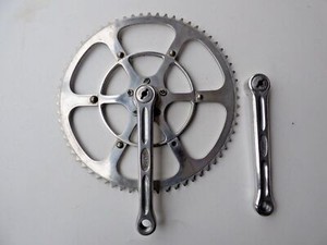 STRONGLIGHT 49D PISTA / TRACK ENGINE-PACED CRANKSET 65 T - 165 MM - VERY RARE