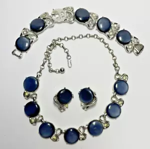 Vintage Coro Modern Lucite Halskette Armband Schmuck 4 (PC) Set 1 Reparatur - Bild 1 von 9