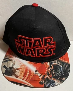 Star Wars Youth Snapback Hat Cap Darth Saber Disney Red Black NWT Berkshire - Picture 1 of 6