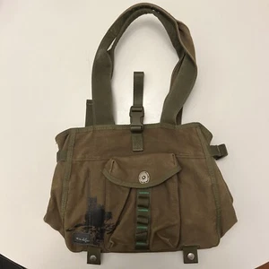 Oakley Small Tote bag / Purse Gray Canvas Purse Military Green Cargo - Picture 1 of 14