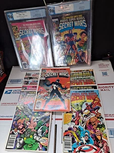 SECRET WARS 1-12 COMPLETE SET NEWSTAND MARVEL 1984 #8 NM #2 #12 PGX NM+ 9.6 - Picture 1 of 24