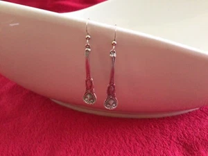 Pendientes personalizados de plata de ley Tiffany 1898 St. James cucharas de sal antiguas - Imagen 1 de 4