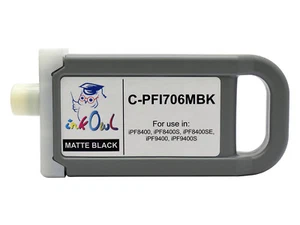 InkOwl 700ml Compatible Cartridge for CANON PFI-706MBK MATTE BLACK iPF8400SE - Picture 1 of 1