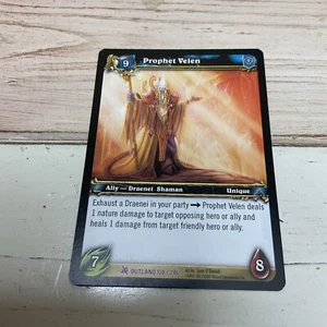 WORLD OF WARCRAFT, TGC / CCG,PROPHET VELEN, EPIC, OUTLAND 138/246 - Picture 1 of 3